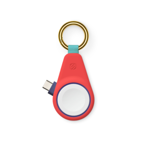 Scosche WatchIt Keychain Apple Watch Magnetic Fast Charger - Coral